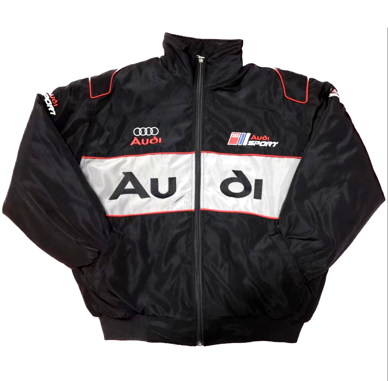 audi fahrradbekleidung Audi Racing Jacket │ Vintage Audi Sport Motorsport Streetwear – JACKET HAVEN
