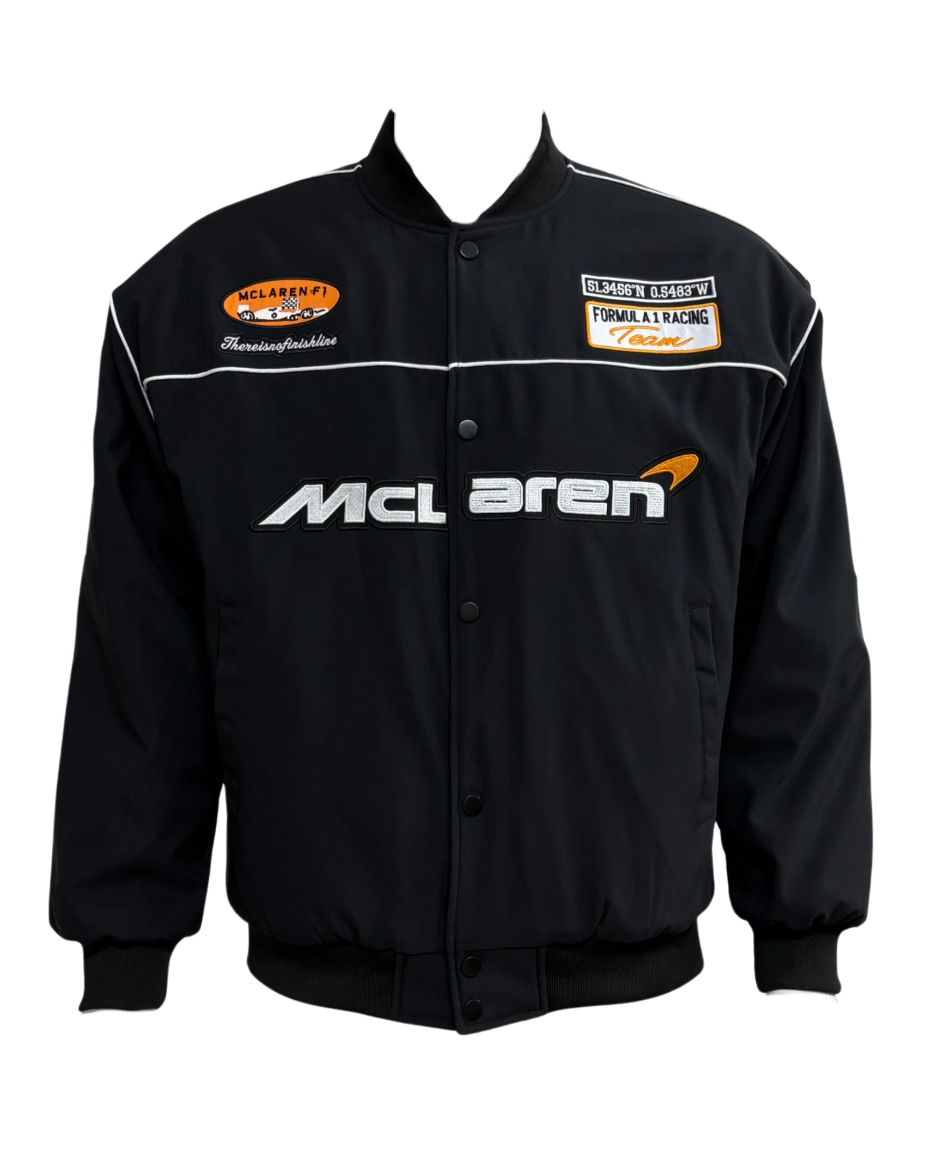 Mclaren GT ウォームアップジャケット ブラック F1 レーシング M McLaren Racing Jacket Black │ Vintage F1 Streetwear │ Free