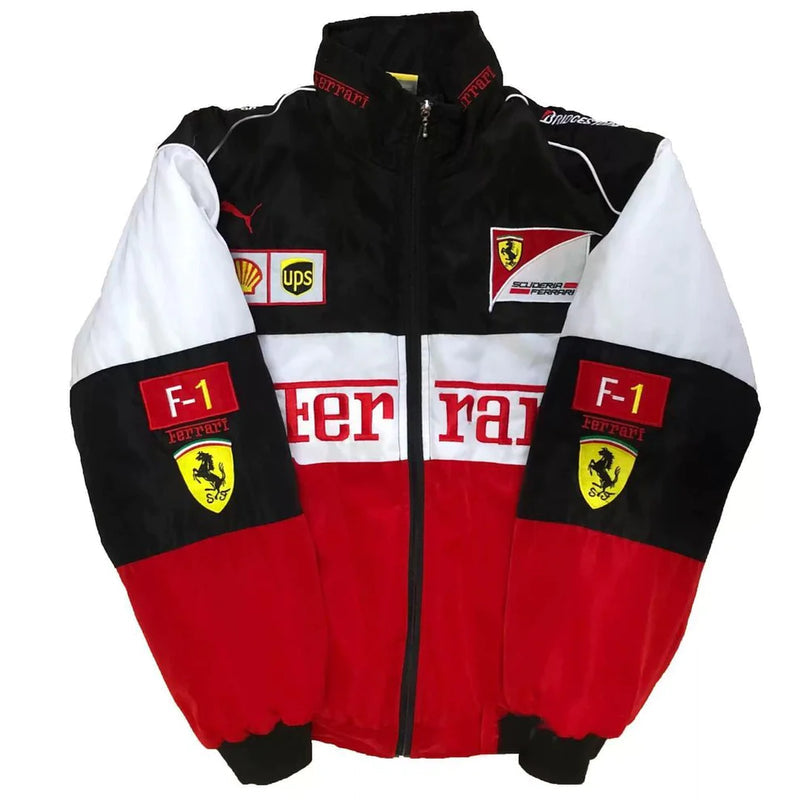 Vintage White Ferrari Jacket