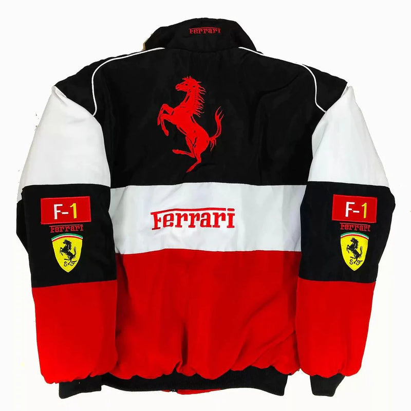 Vintage White Ferrari Jacket