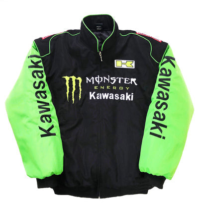 ジャケット・アウター monster Kawasaki Racing Jacket │ Vintage Monster Energy Moto Streetwear