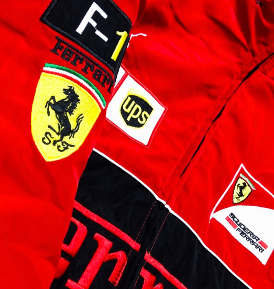 Vintage red sale ferrari jacket